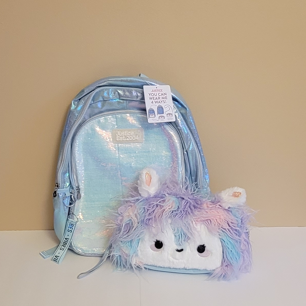 Justice Backpack & Llama Crossbody Bag